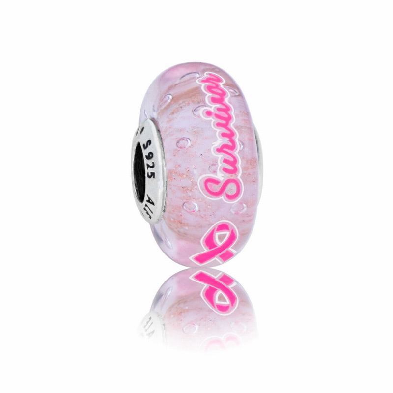 Pandora Survivor Charm Ireland - Sterling Silver/Glass - 273491DHI